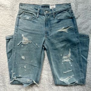lucky brand mid rise boy jean